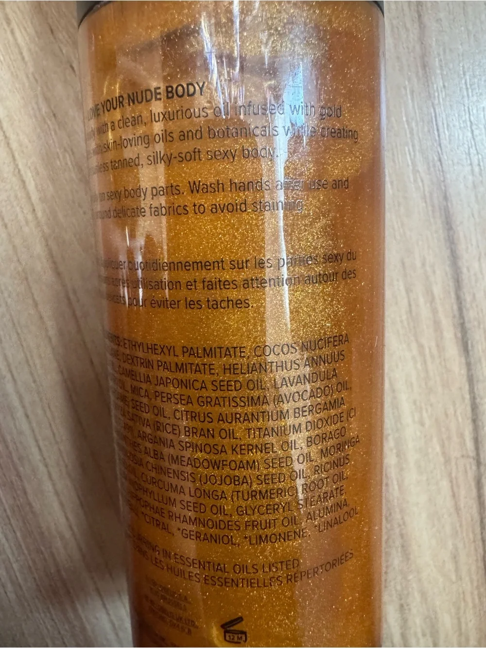 NUDESTIX Shimmering Gold Body Oil Elixir